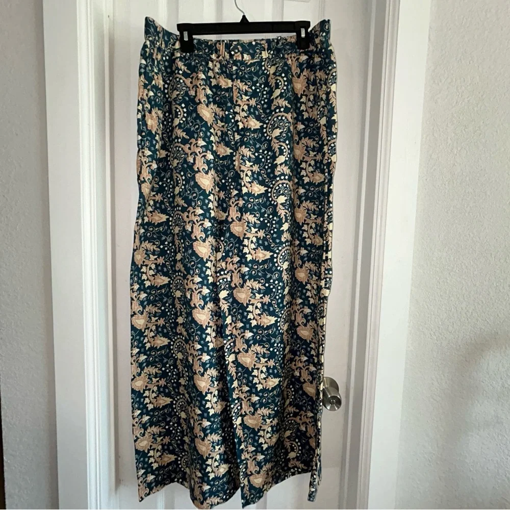 Wrap‎ London pants Size 14, 100% linen, Wide Leg